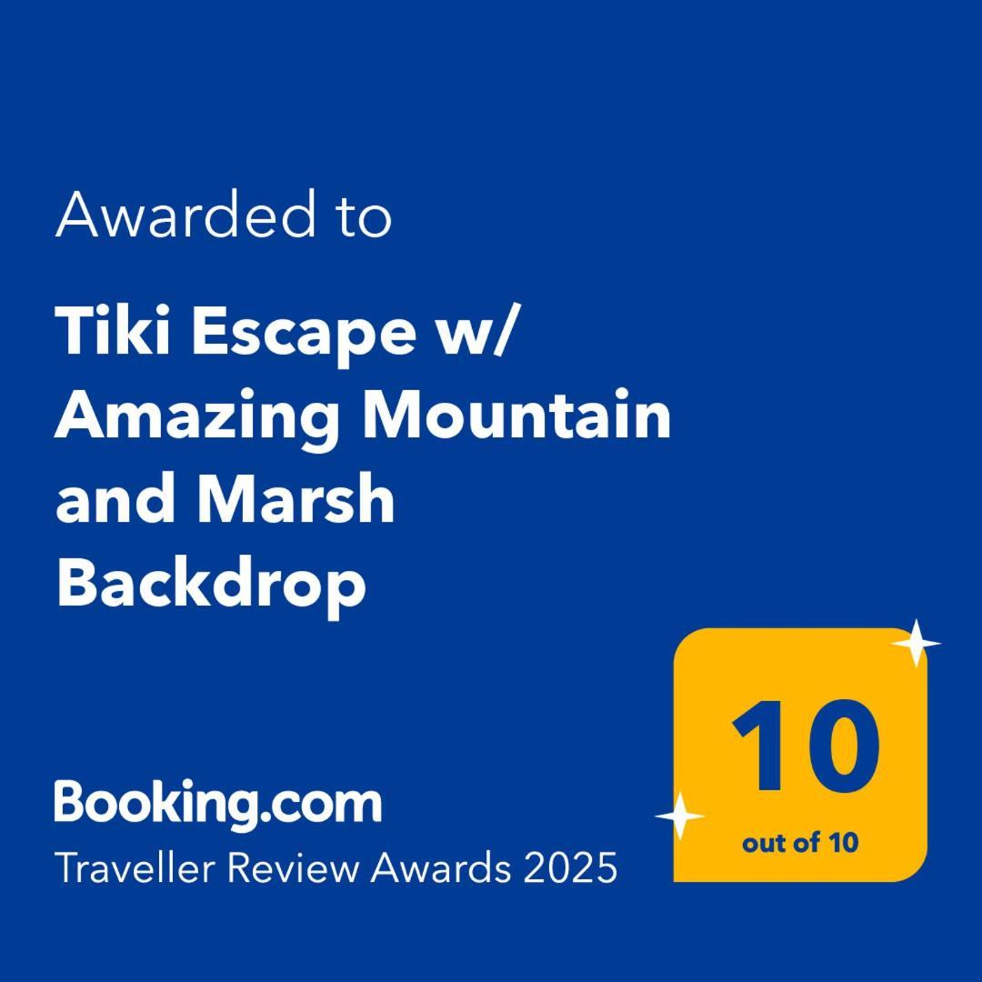 Tiki Escape W/ Amazing Mountain And Marsh Backdrop Vila Rockaway Beach Exterior foto